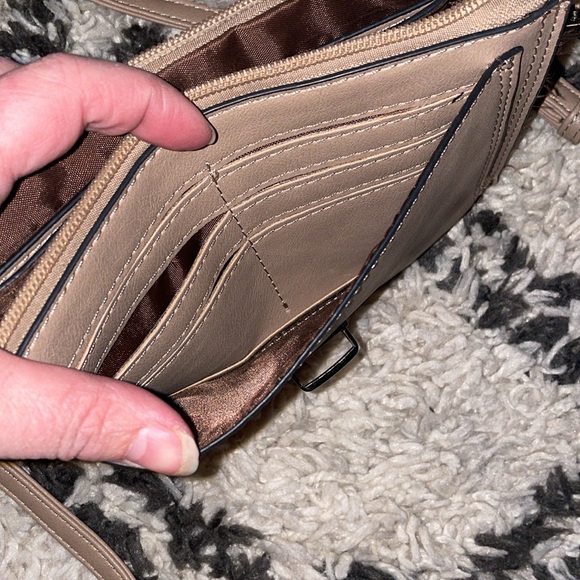 Genuine Leather Crossbody/Wristlet - Picture 11 of 12